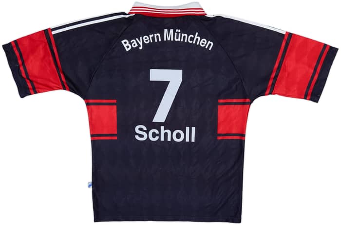 1997-99 Bayern Munich Home Shirt Scholl #7 - 8/10 - (M)