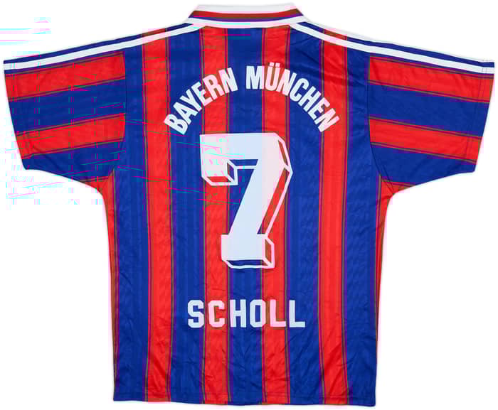 1995-97 Bayern Munich Home Shirt Scholl #7 - 8/10 - (S)