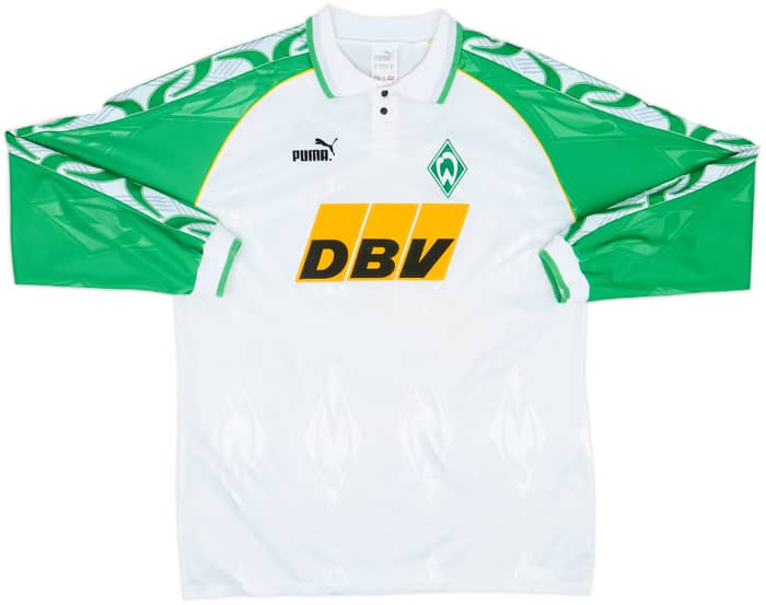 1995-96 Werder Bremen Home L/S Shirt - 6/10 - (L)