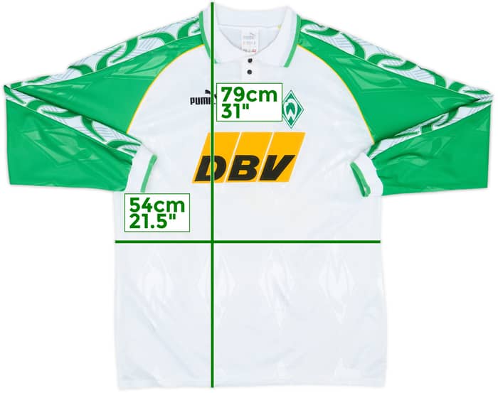 1995-96 Werder Bremen Home L/S Shirt - 6/10 - (L)