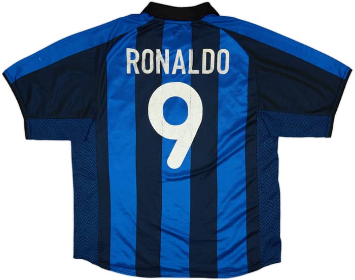 2001-02 Inter Milan Home Shirt Ronaldo #9 - 5/10 - (L)