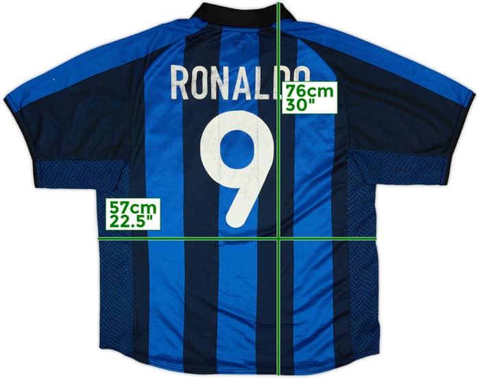 2001-02 Inter Milan Home Shirt Ronaldo #9 - 5/10 - (L)