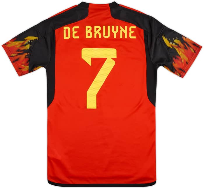 2022-23 Belgium Home Shirt De Bruyne #7 - 8/10 - (S)