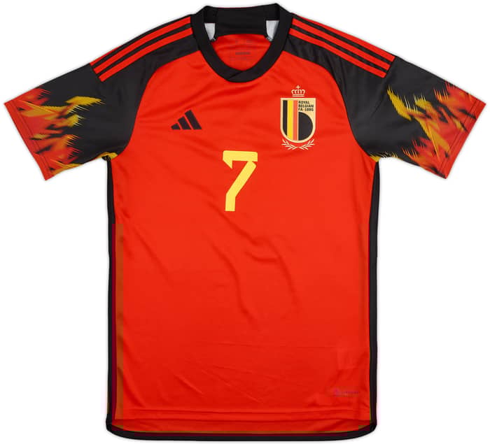 2022-23 Belgium Home Shirt De Bruyne #7 - 8/10 - (S)