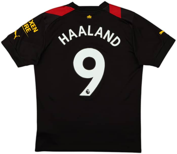 2022-23 Manchester City Away Shirt Haaland #9 - 8/10 - (M)