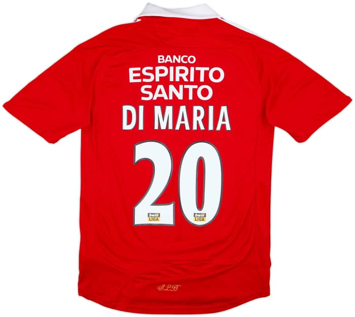 Camiseta de local del Benfica 2007-08 Di Maria #20 - 7/10 - (S)