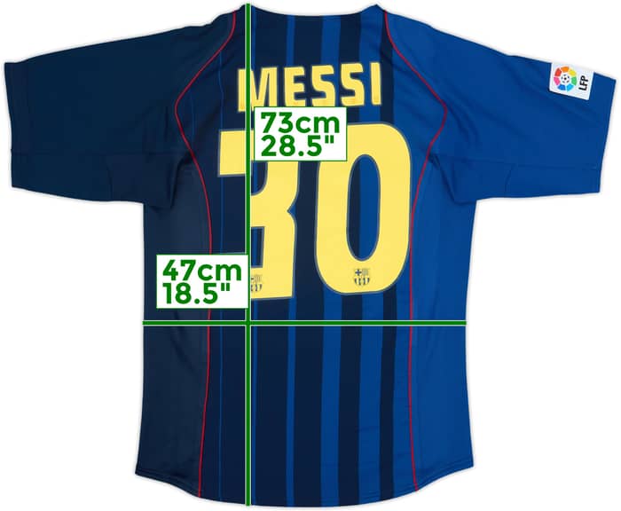2004-05 Barcelona Camiseta de Visitante Messi #30 - 8/10 - (S)