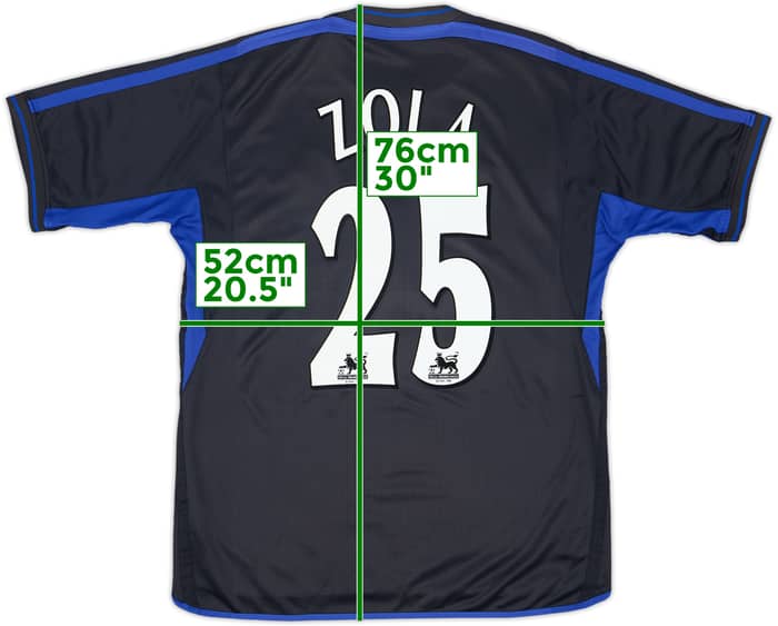 2002-04 Chelsea Away Shirt Zola #25 - 8/10 - (L)
