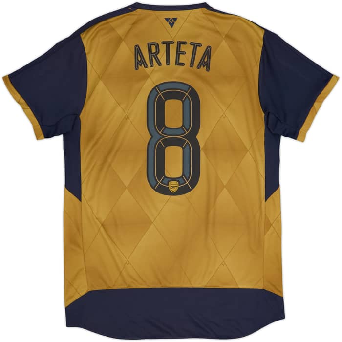 2015-16 Arsenal Away Shirt Arteta #8 - 9/10 - (M)