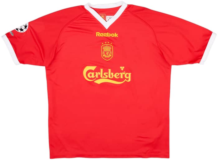 2001-03 Liverpool CL Shirt Gerrard #17 - 8/10 - (L)