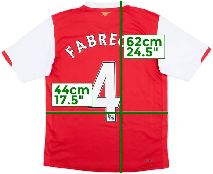 2006-08 Arsenal Home Shirt Fabregas #4 - 8/10 - (L.Boys)