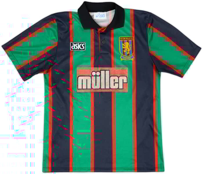 1993-95 Aston Villa Away Shirt McGrath #5 - 7/10 - (S)