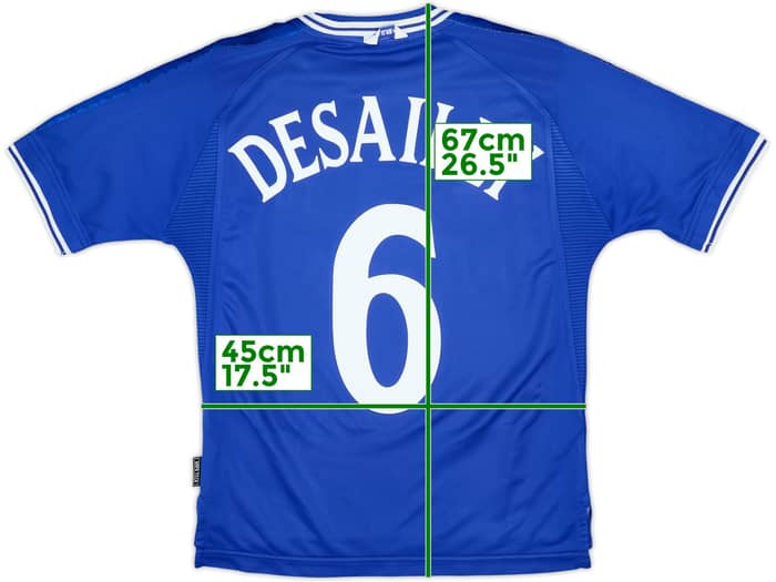 1999-01 Chelsea Home Shirt Desailly #6 - 8/10 - (Y)