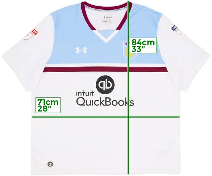 2016-17 Aston Villa Away Shirt #6 - 7/10 - (5XL)