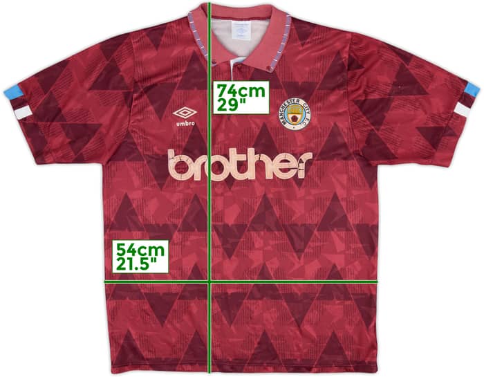 1990-92 Manchester City Away Shirt - 5/10 - (L)