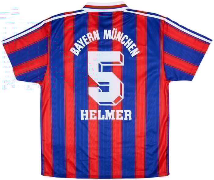 1995-97 Bayern Munich Home Shirt Helmer #5 - 8/10 - (XXL)
