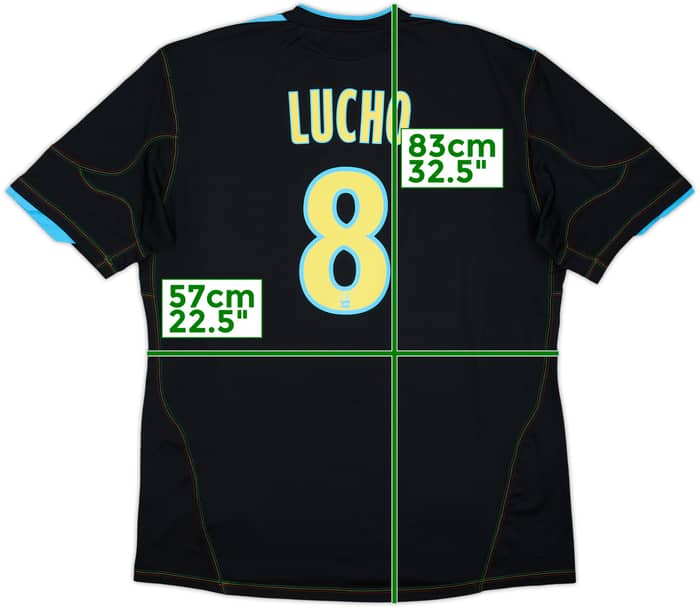 2010-11 Olympique Marseille Third Shirt Lucho #8 - 9/10 - (XL)
