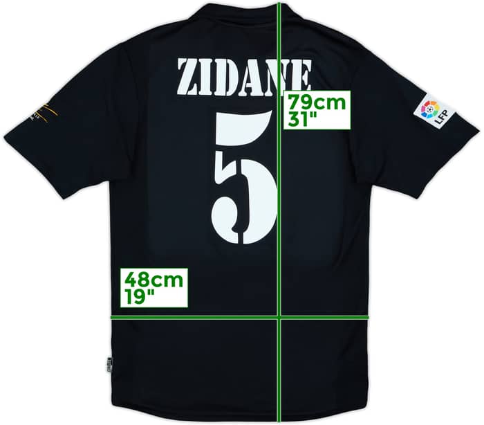 2001 Real Madrid Away Shirt Zidane #5 - 8/10 - (S)