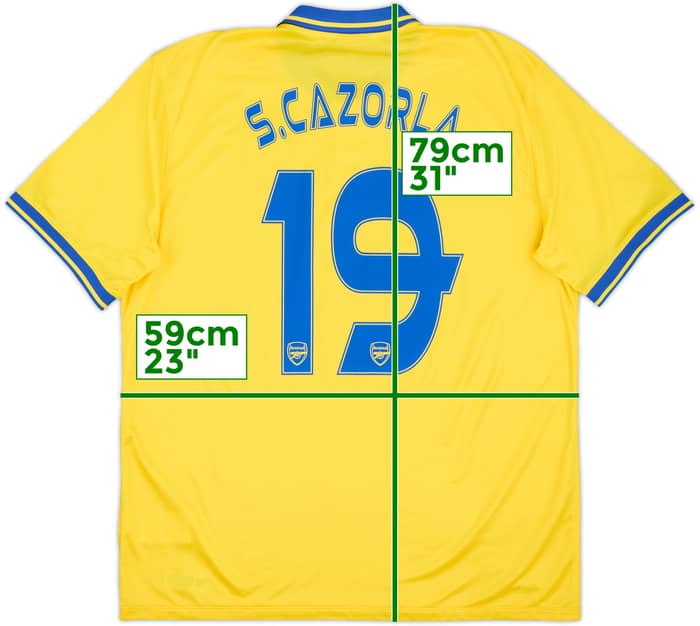 2013-14 Arsenal Away Shirt S.Cazorla #19 - 9/10 - (XL)