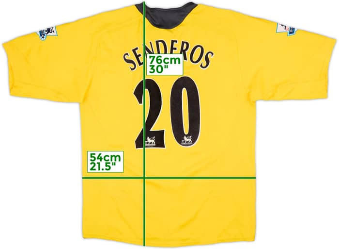 2005-06 Arsenal Away Shirt Senderos #20 - 8/10 - (L)
