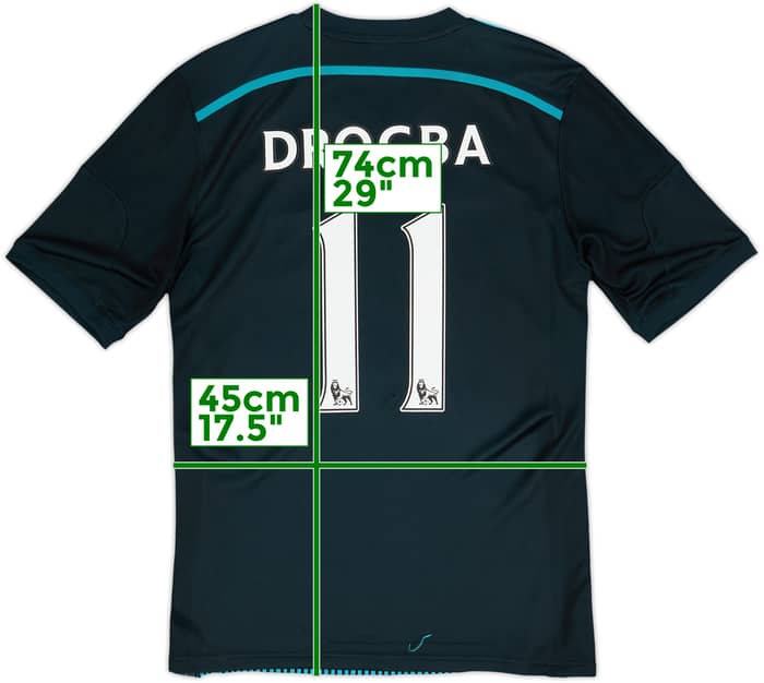 2014-15 Chelsea Third Shirt Drogba #11 - 6/10 - (M)
