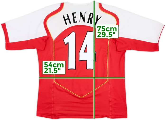 2004-05 Arsenal Home Shirt Henry #14 - 7/10 - (L)