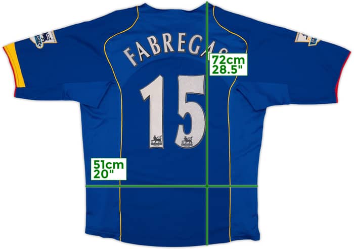 2004-06 Arsenal Away Shirt Fabregas #15 - 7/10 - (M)