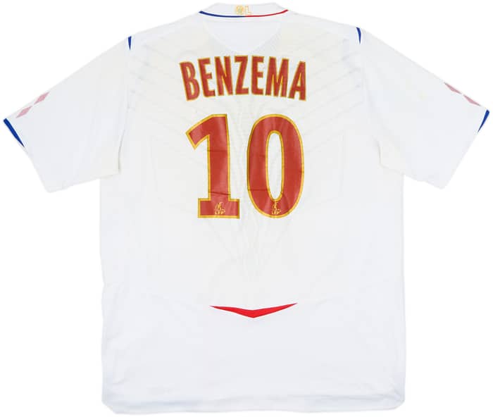 2008-09 Lyon Home Shirt Benzema #10 - 4/10 - (XL)