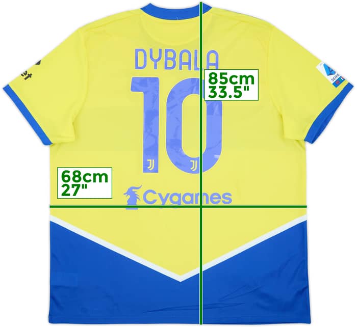 2021-22 Juventus Third Shirt Dybala #10 - 7/10 - (XXL)
