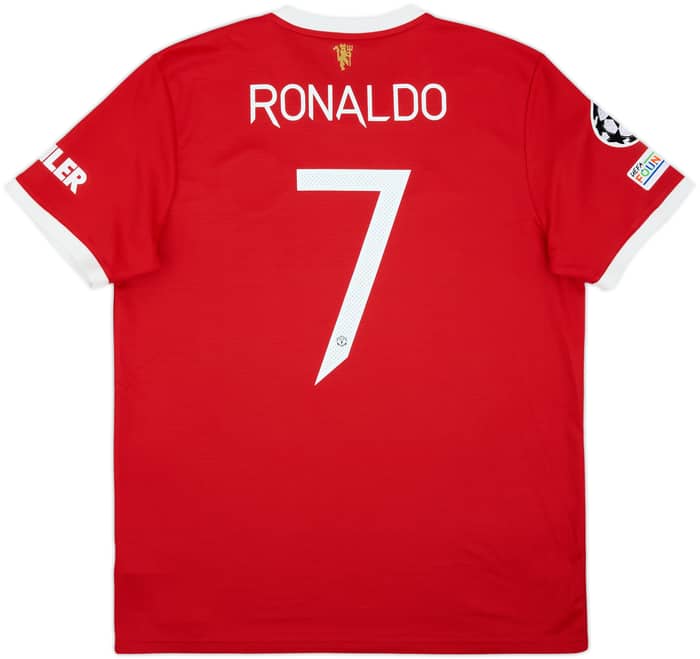 2021-22 Manchester United Home Shirt Ronaldo #7 - 9/10 - (XL)