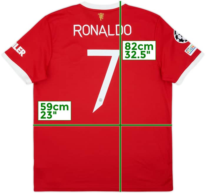 2021-22 Manchester United Home Shirt Ronaldo #7 - 9/10 - (XL)