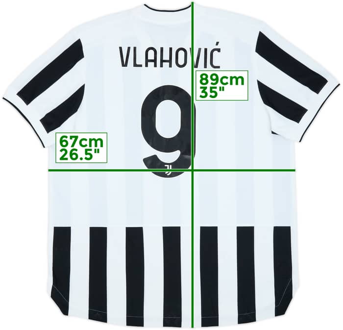 2021-22 Juventus Authentic Home Shirt Vlahovic #9 (XXL)