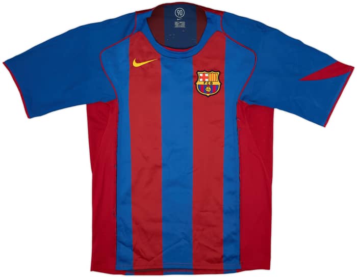 2004-05 Barcelona Home Shirt Ronaldinho #10 - 5/10 - (L)