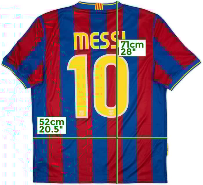 2009-10 Barcelona Local Camiseta Messi #10 - 7/10 - (M)