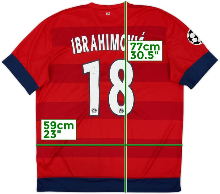 2012-13 Paris Saint-Germain Away Shirt Ibrahimovic #18 - 5/10 - (XL)