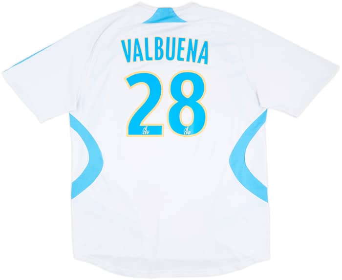2007-08 Olympique Marseille Home Shirt Valbuena #28 - 6/10 - (XL)