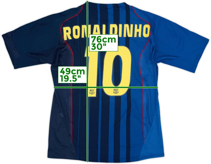2004-05 Barcelona Away Shirt Ronaldinho #10 - 6/10 - (L)