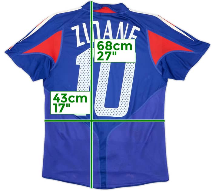 2004-06 France Home Shirt Zidane #10 - 6/10 - (L.Boys)