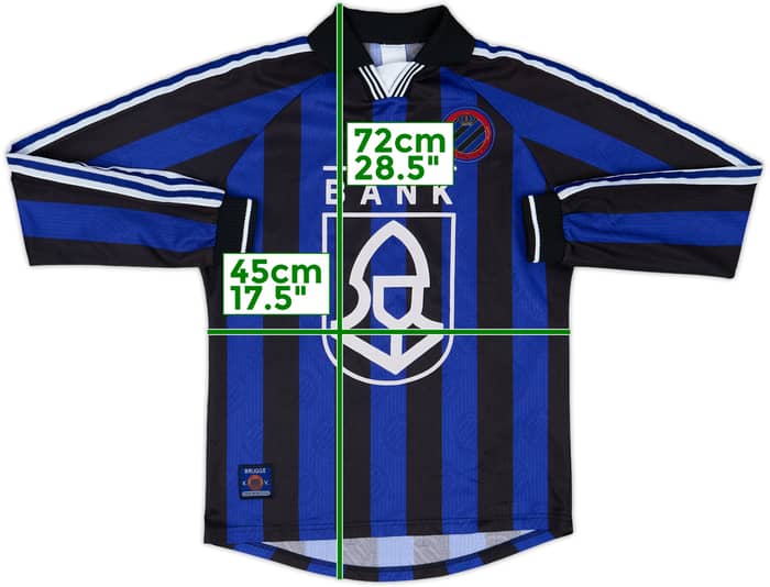 1997-98 Club Brugge Home L/S Shirt - 8/10 - (S)