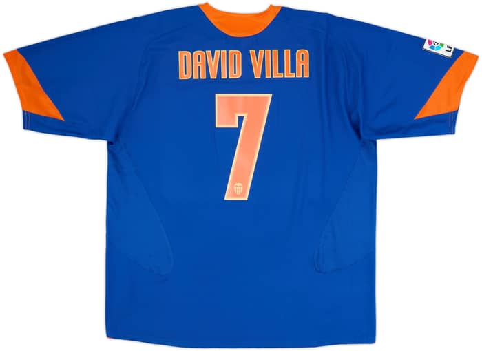 2005-06 Valencia Away Shirt David Villa #7 - 10/10 - (XXL)