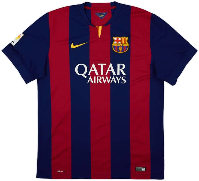 2014-15 Barcelona Home Shirt Jordi Alba #18 - 5/10 - (XL)