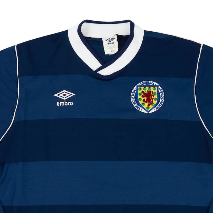 1985-88 Scotland Match Issue Home L/S Shirt #8
