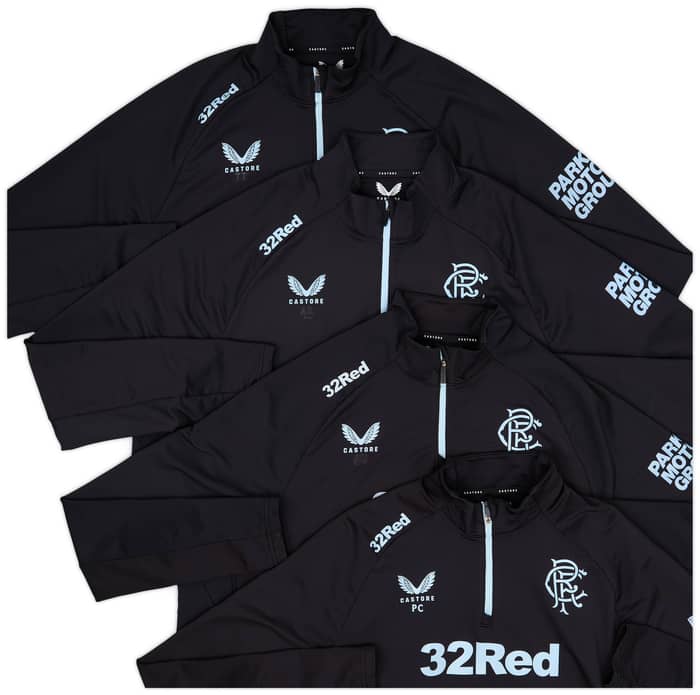 2024-25 Rangers Staff Issue 1/4 Zip Training Top # - 5/10
