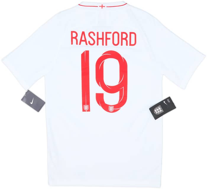 2018-19 England Home Shirt Rashford #19 (S)