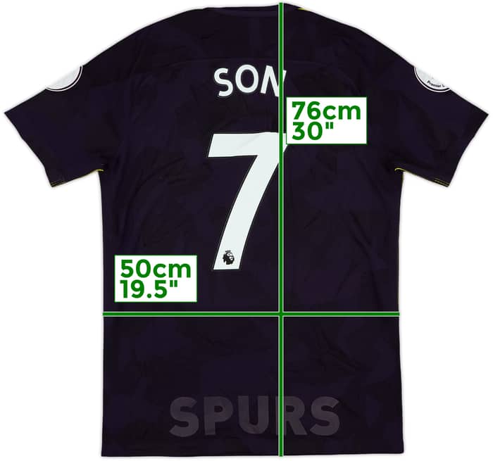 2017-18 Tottenham Authentic Third Shirt Son #7 - 6/10 - (M)