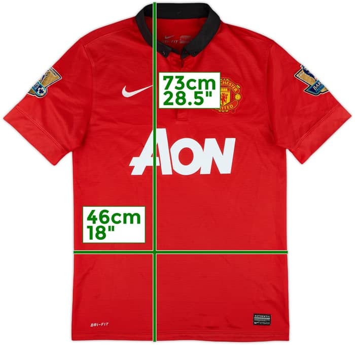 2013-14 Manchester United Home Shirt - 4/10 - (S)