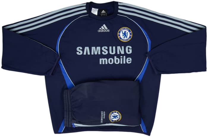 2006-07 Chelsea adidas Full Tracksuit - 6/10 - (M)