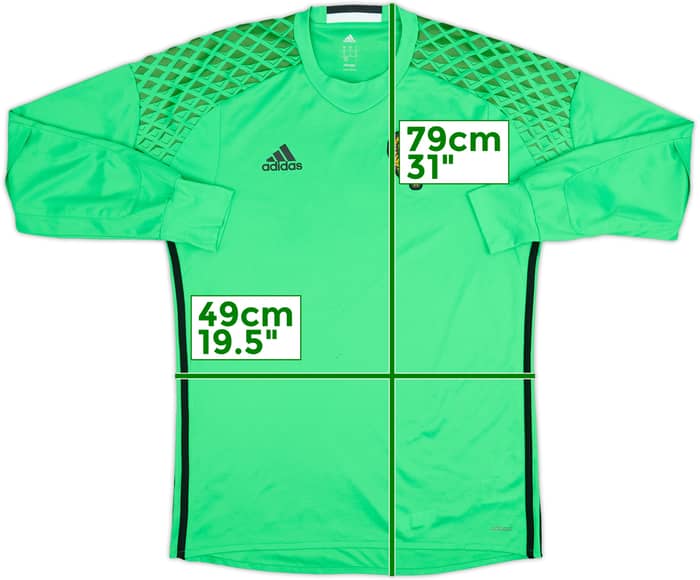 Camiseta auténtica de portero de Belgium 2016-18 - 8/10 - (M)