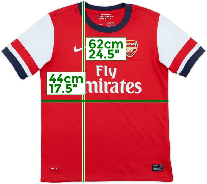 2012-14 Arsenal Home Shirt - 6/10 - (L.Boys)