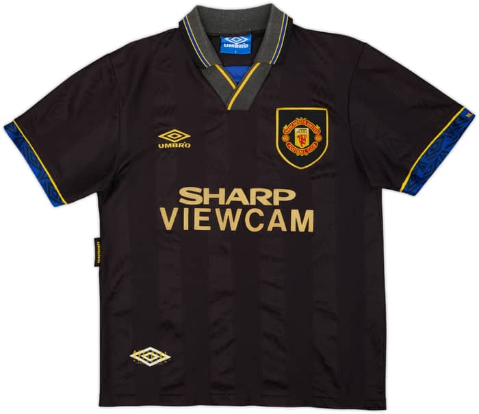 1993-95 Manchester United Away Shirt Cantona #7 - 5/10 - (S)